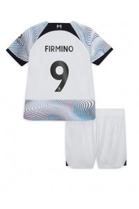 Liverpool Roberto Firmino #9 Babyklær Borte Fotballdrakt til barn 2022-23 Korte ermer (+ Korte bukser)